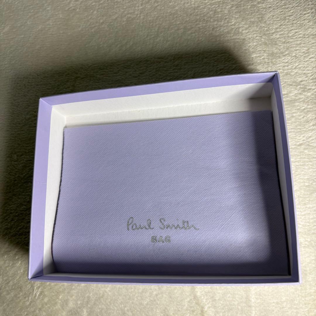新品未使用　Paul Smith 財布 二つ折り レザー　パープル