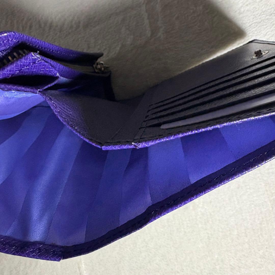 新品未使用　Paul Smith 財布 二つ折り レザー　パープル