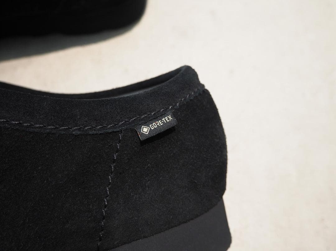 極美品 Clarks ゴアテックス ワラビー レザー モック ブーツ 309P▲