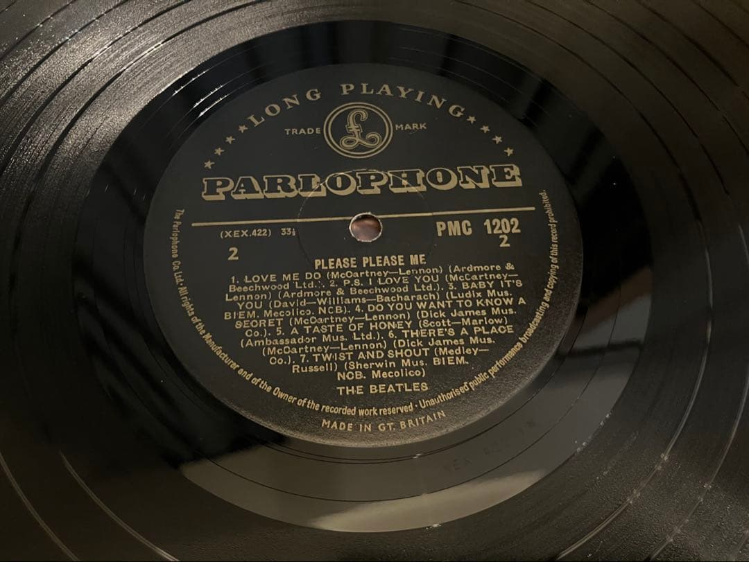【レア】BEATLES MONO GOLD PARLOPHONE SAMPLE