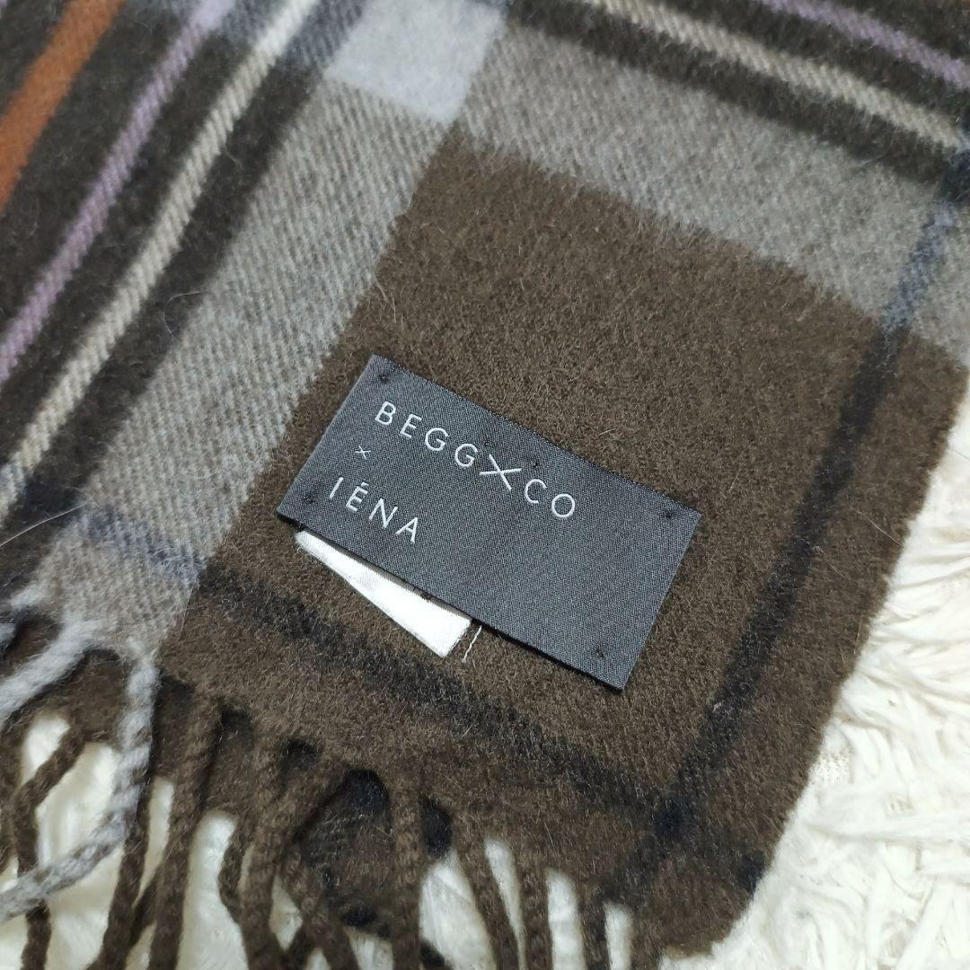 BEGG&Co IENA 大判 マフラー アンゴラ混