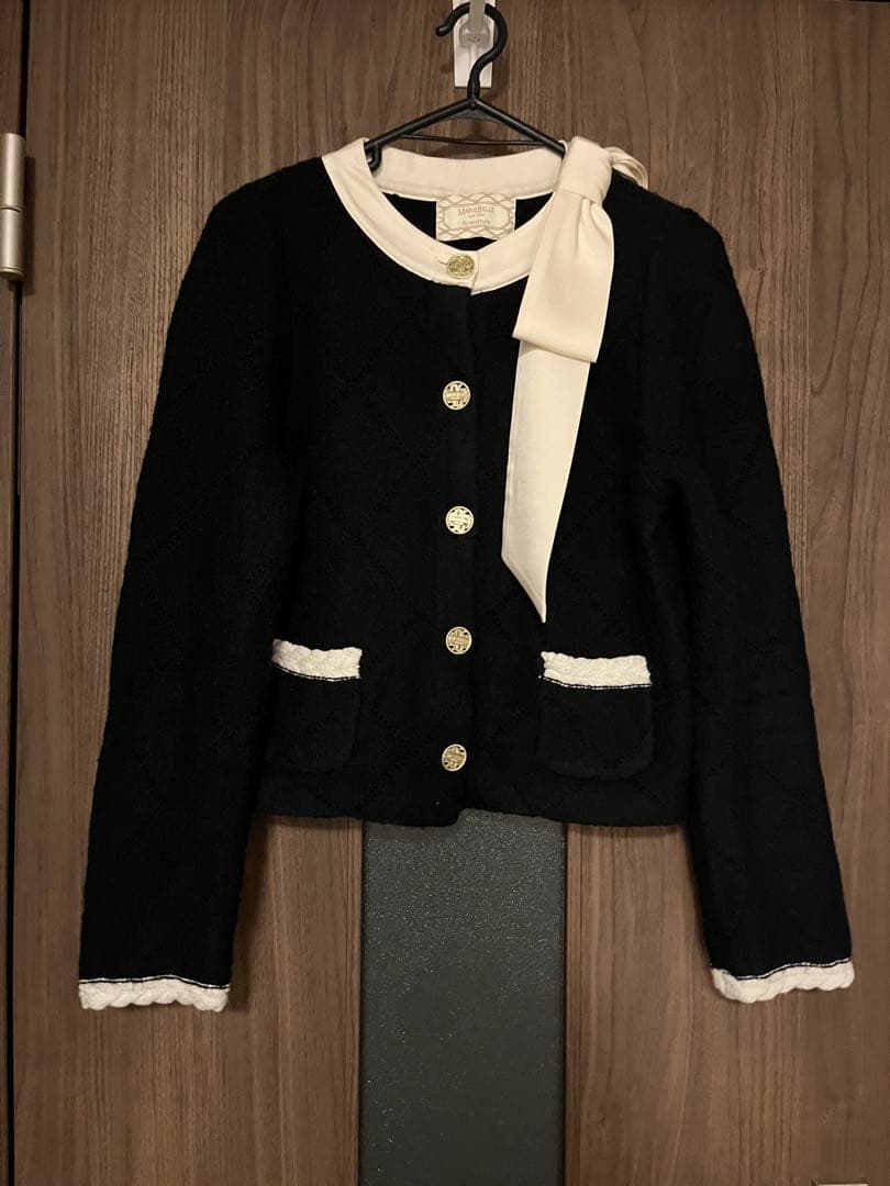 MARIEBELLEコラボ Ribbon Knit Jacket