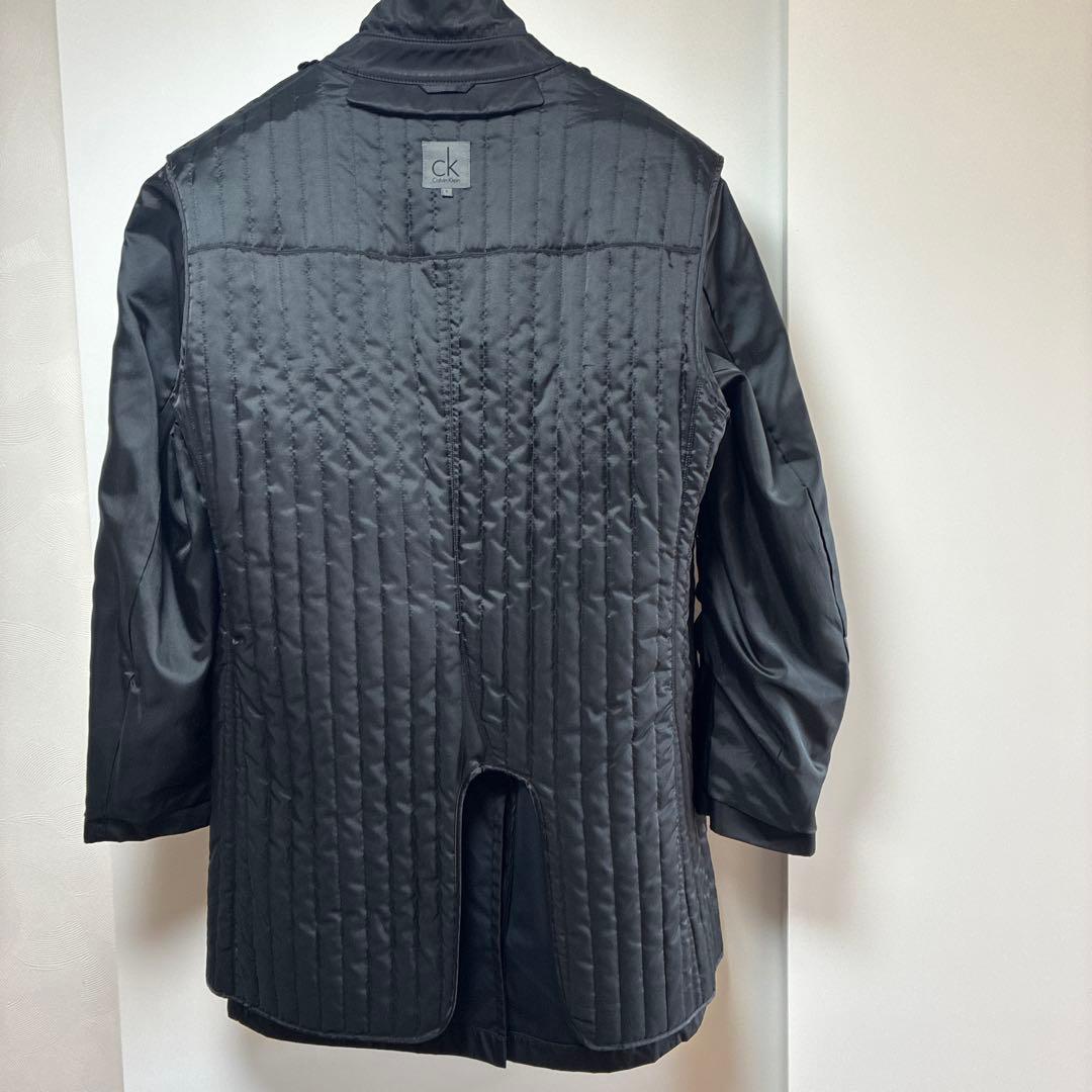 CK  トレンチコート インナー付　ブラックsize3L