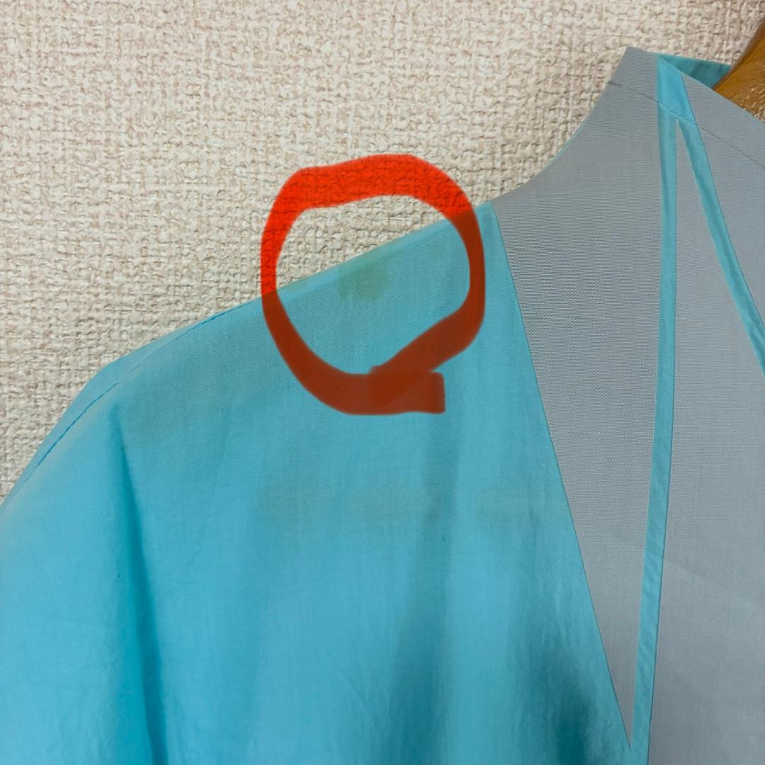 ISSEY MIYAKE イッセイミヤケ 半袖 ワンピース 水色