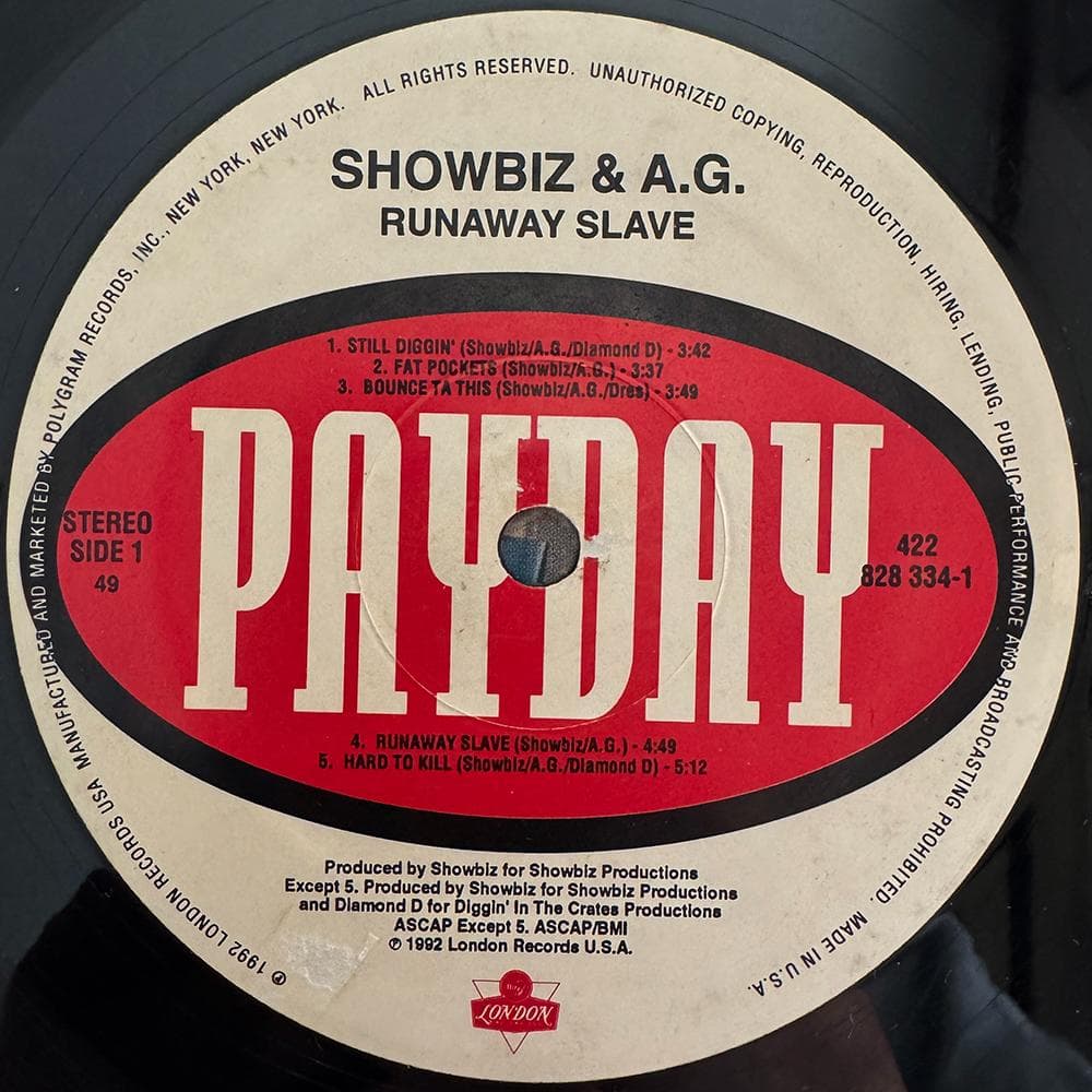 洋楽 Showbiz & A.G. / Runaway Slave Original
