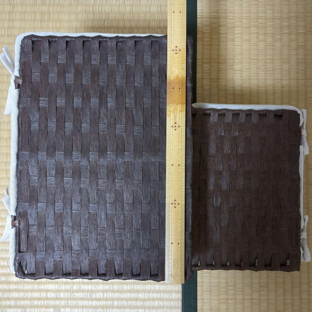 クマ✿収納バスケットセット 内布付き 蓋付き収納ボックス マガジンラック