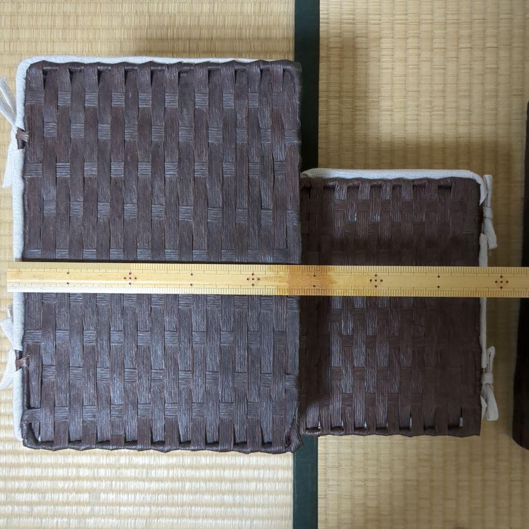 クマ✿収納バスケットセット 内布付き 蓋付き収納ボックス マガジンラック