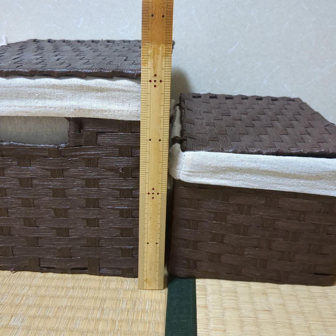 クマ✿収納バスケットセット 内布付き 蓋付き収納ボックス マガジンラック
