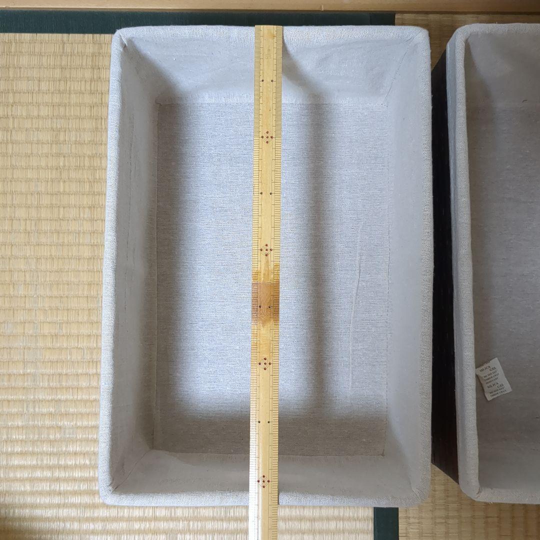 クマ✿収納バスケットセット 内布付き 蓋付き収納ボックス マガジンラック