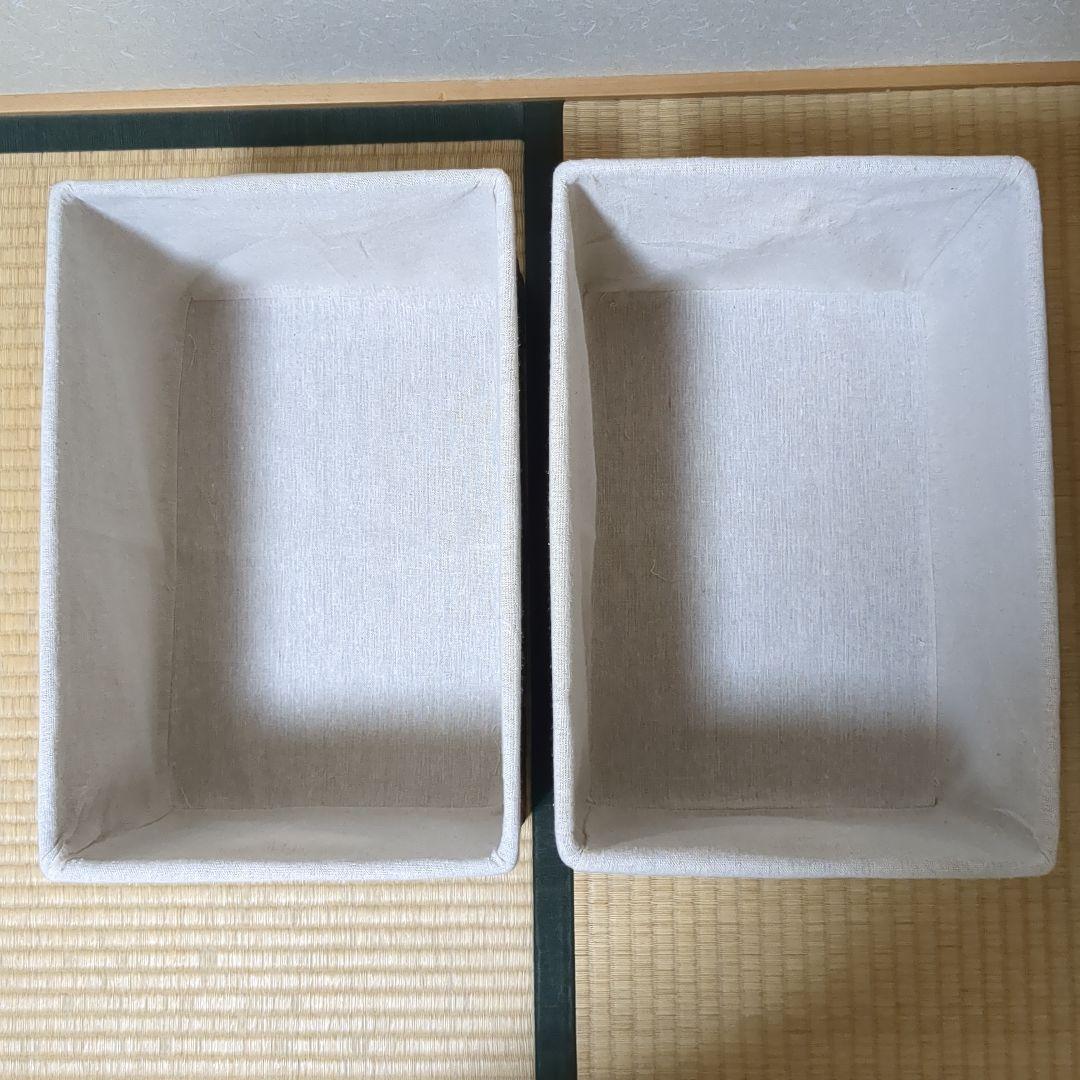 クマ✿収納バスケットセット 内布付き 蓋付き収納ボックス マガジンラック