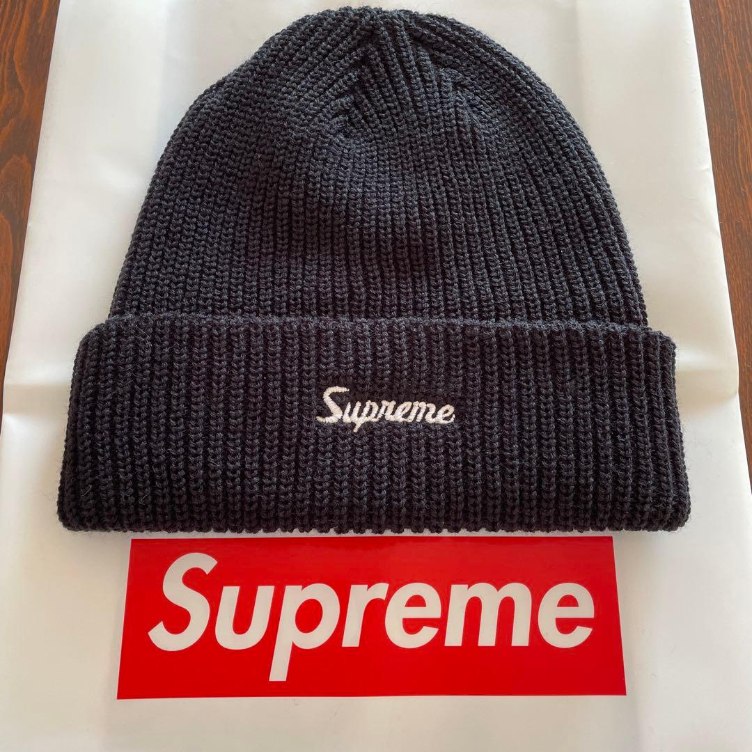 Supreme Loose Gauge Beanie Black 黒 ブラック