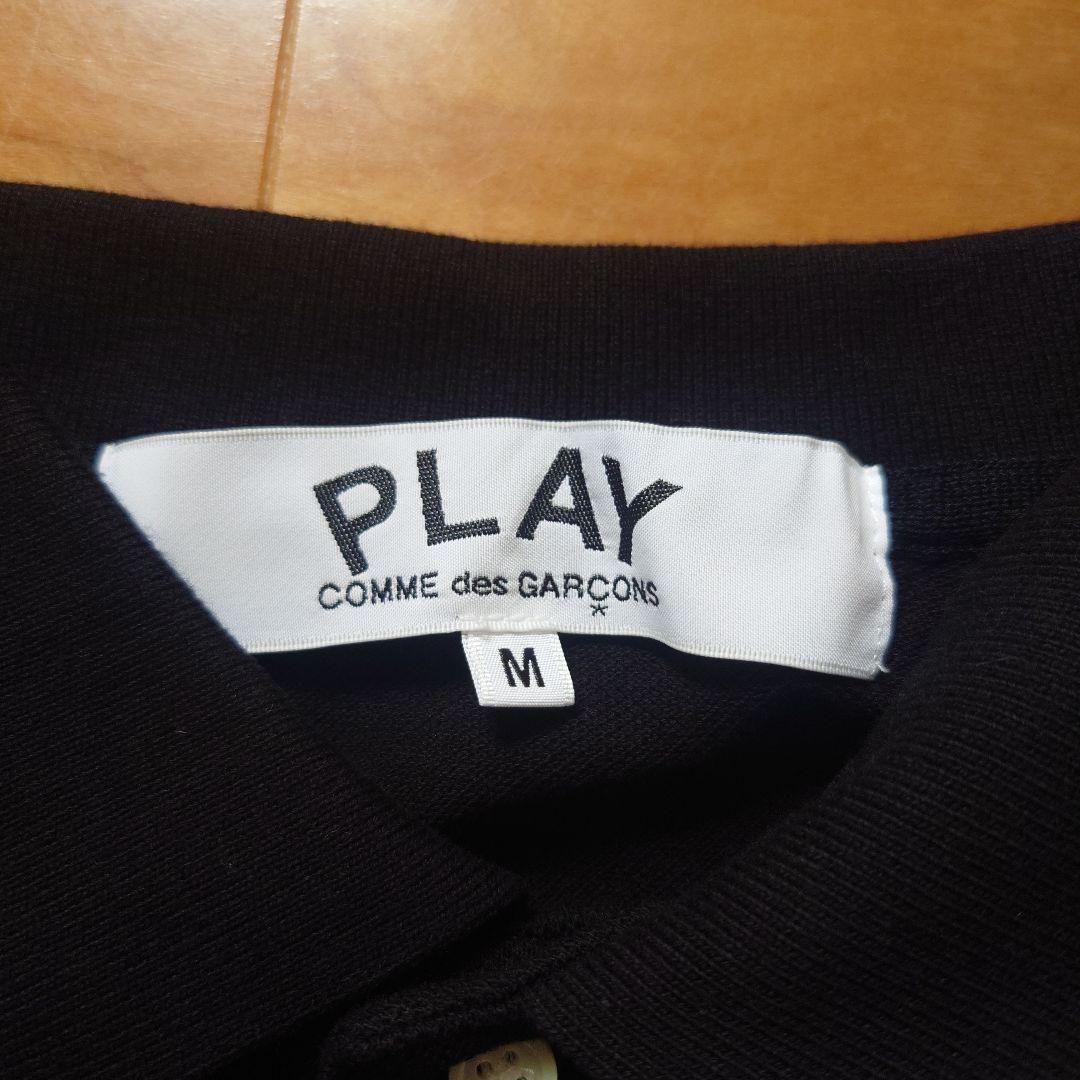 PLAY comme des garcons ブラック ポロシャツ 半袖