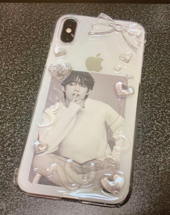 iPhone スマホカバー デコ 硬質ケース レジン ハンドメイド