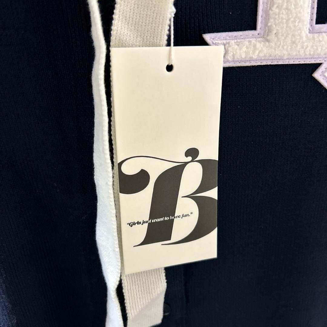 Bibiy. B.CLUB TIE CARDIGAN ネイビー　紺色