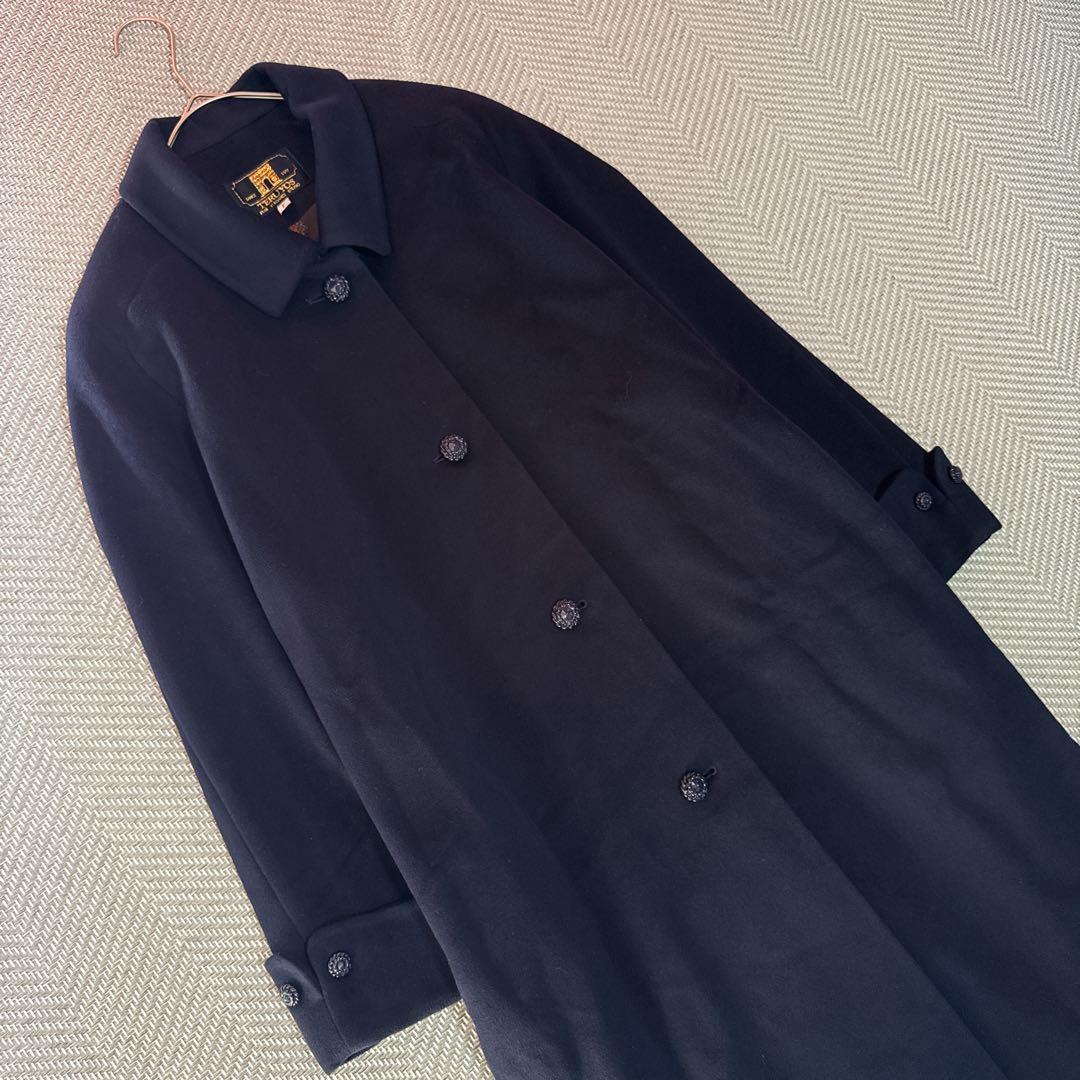 極美品 TERUYOS PIACENZA 高級カシミヤ100% ロングコート F