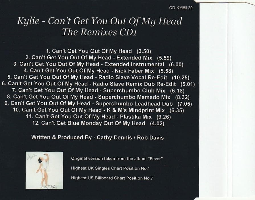 Kylie - Can't Get You Out Of My Head　CD