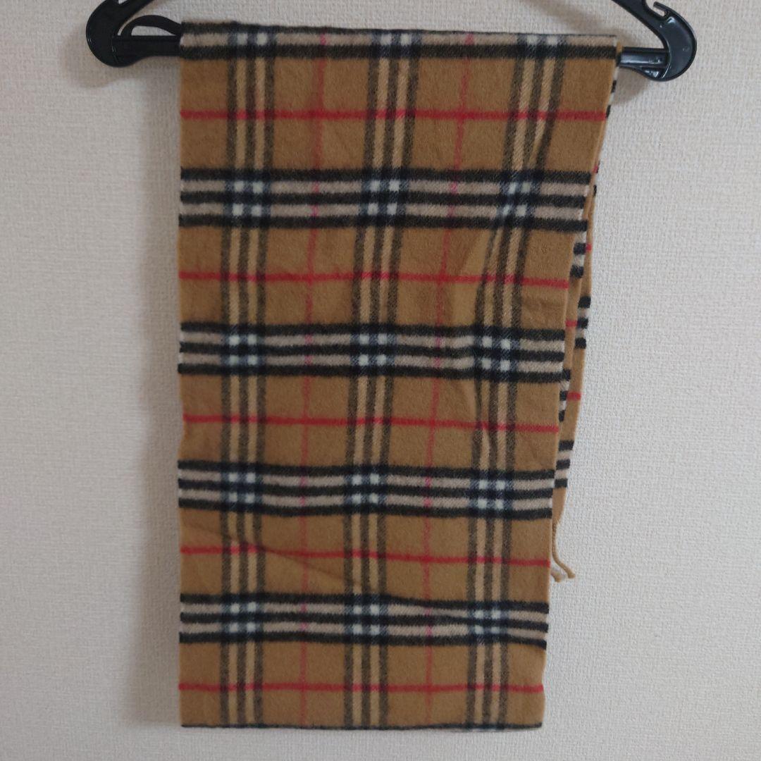 BURBERRY チェック柄マフラー ラムウール100%　バーバリー