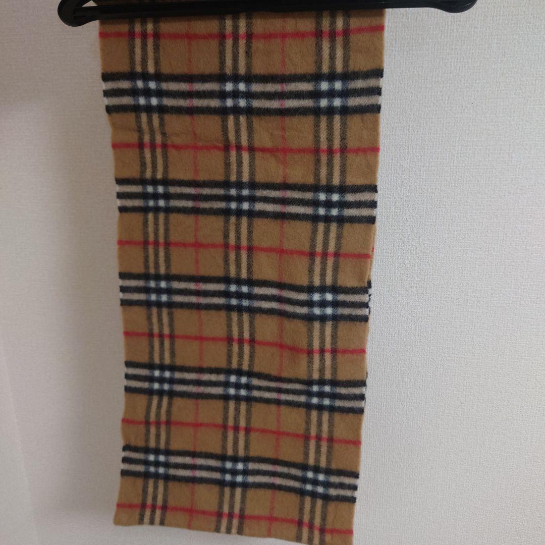 BURBERRY チェック柄マフラー ラムウール100%　バーバリー