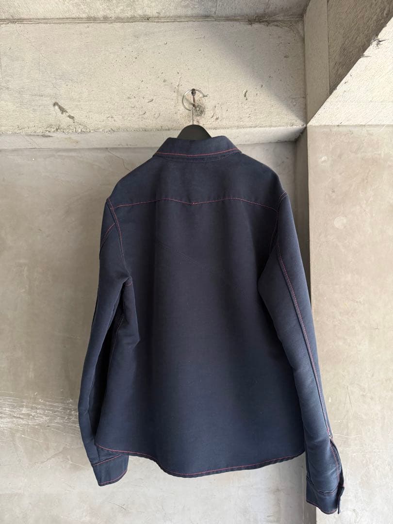 ジャケット・アウター 00's ARMANI JEANS Dark Navy Shirt Jacket