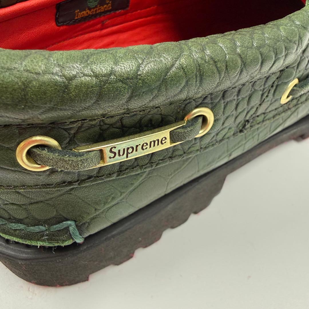 Timberland×supreme スリーアイクラシックラグ 27.5 クロコ