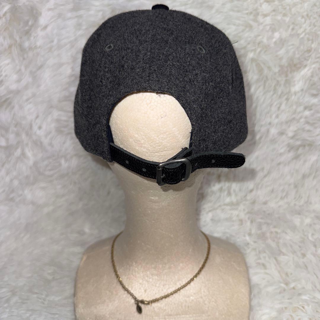 完売品 Polo Ralph Lauren 牛革 CAP グレー/ネイビー