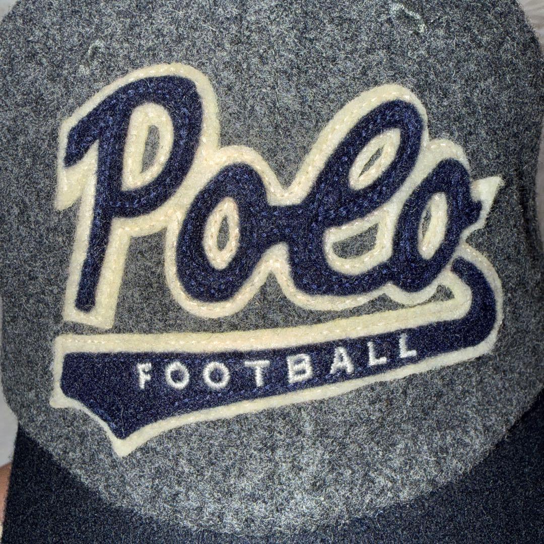 完売品 Polo Ralph Lauren 牛革 CAP グレー/ネイビー