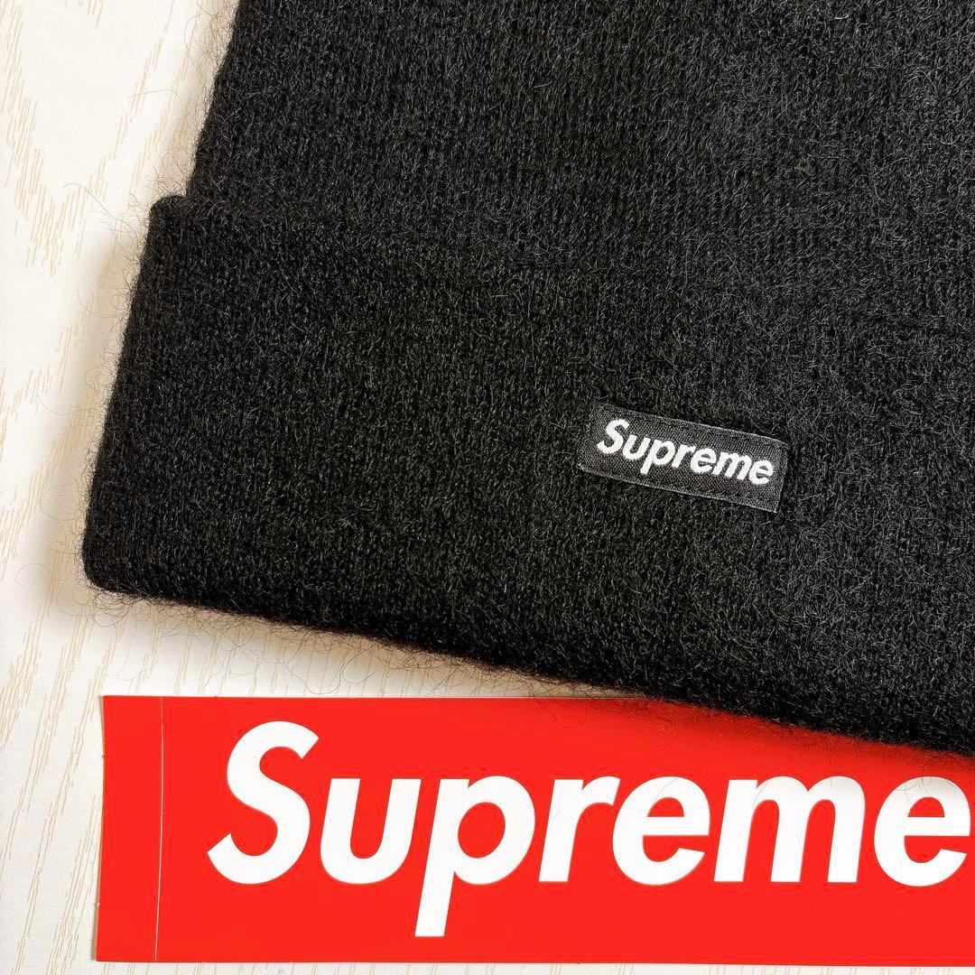Supreme ニット帽　ビーニー　モヘア　ブラック　黒　野村周平着用