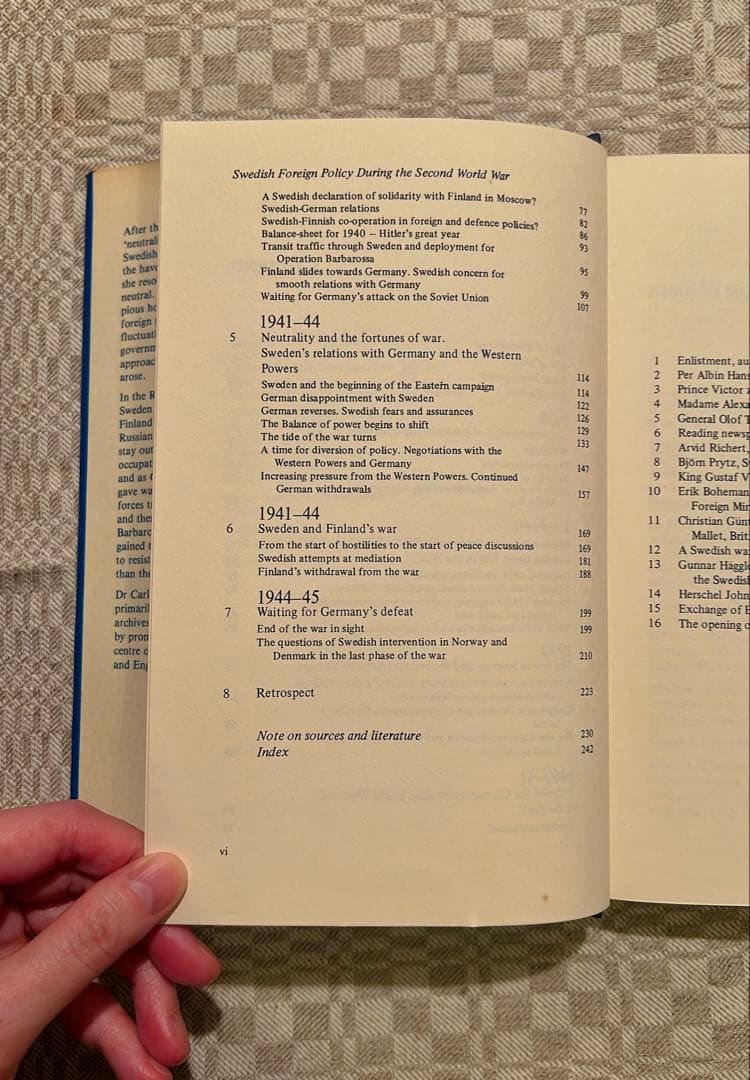 【希少・学術書】第二次世界大戦中のスウェーデン外交政策（英語）★現地購入