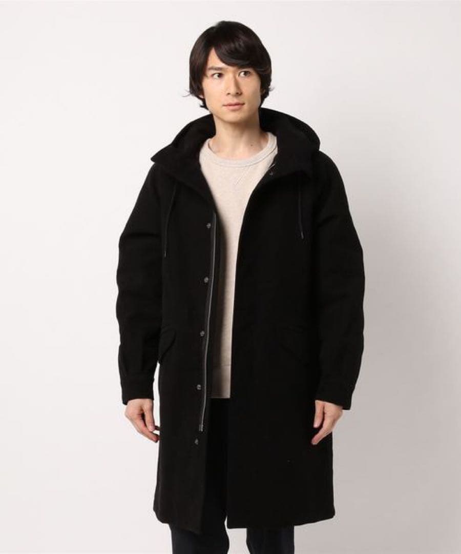 美品A.P.C. モールスキン　モッズコート　ブラック　パーカー　ブルゾン