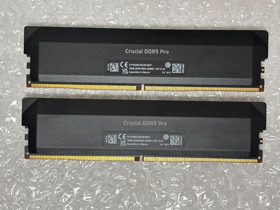 Crucial DDR5 Pro DDR5-6000 16GB×2枚 計32GB