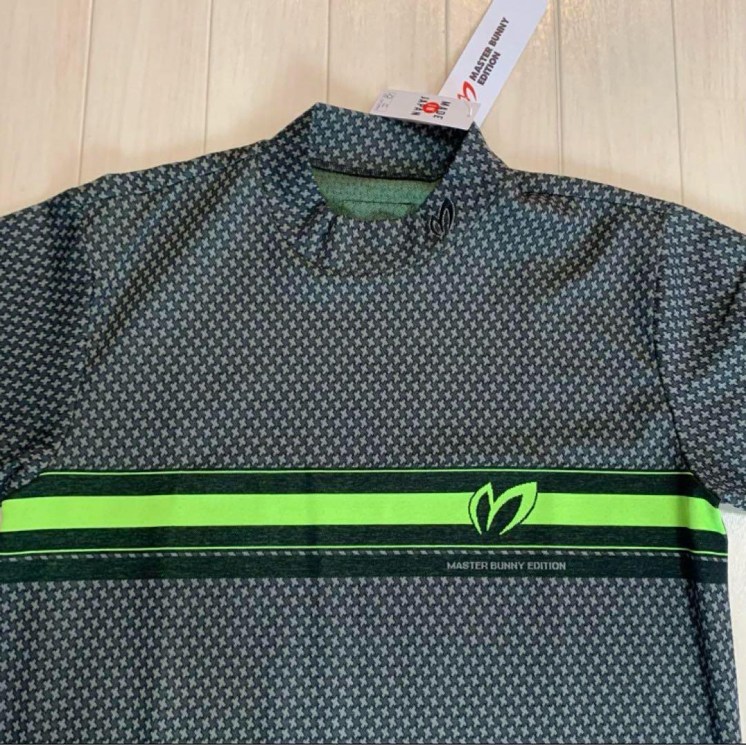 新品■18,700円【マスターバニー】5/L メンズ　半袖モックネック　シャツ