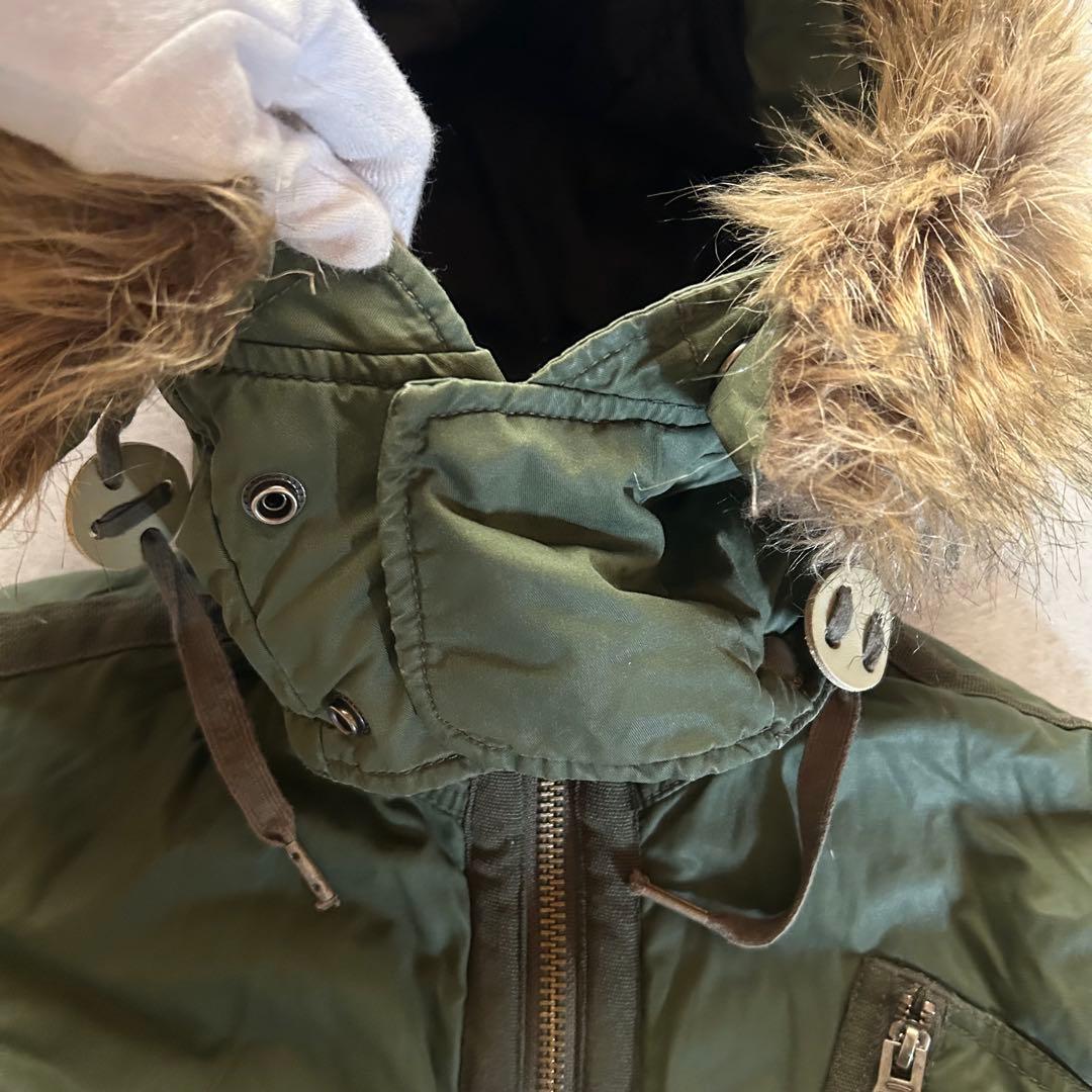 ジャケット・アウター diesel grunge fur military jacket khaki