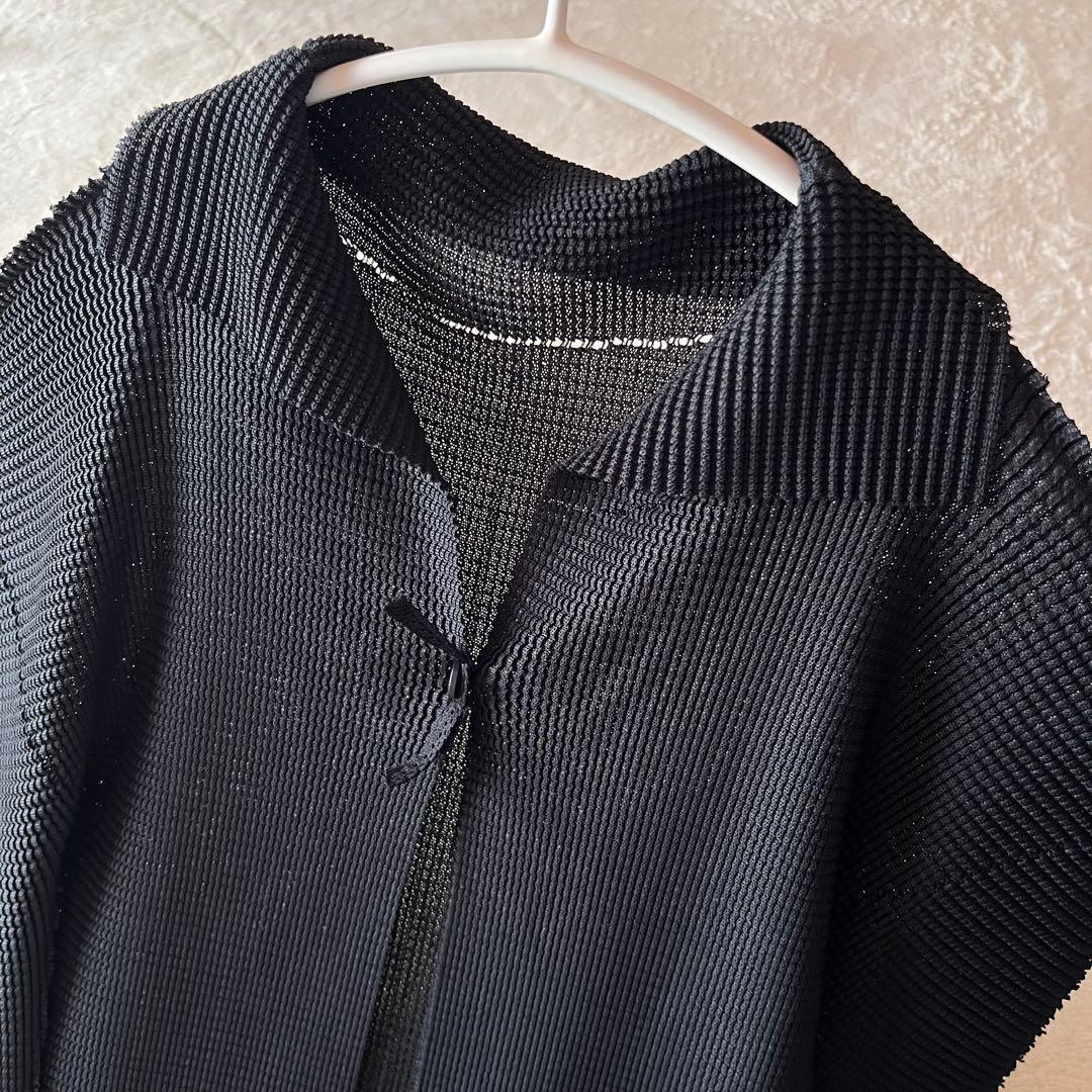 2点おまとめ極美品✨イッセイミヤケme ワッフル　プリーツ　カーディガン　羽織り