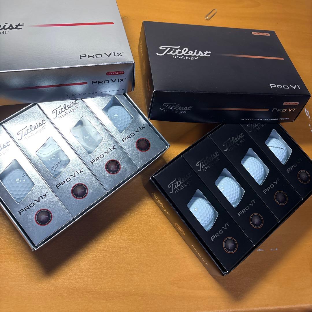 Titleist PRO V1 & PRO V1x ゴルフボールセット
