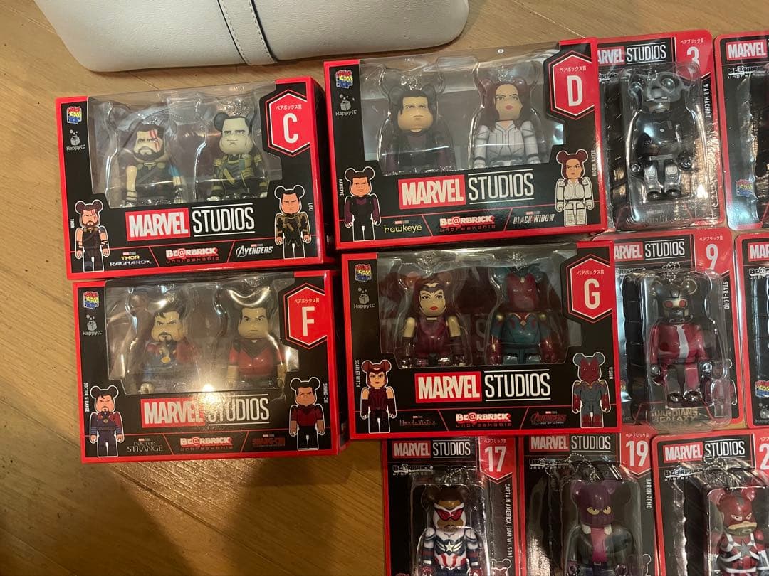 Marvel Studiosキューブリック・ベアブリック　フィギュアセット19体