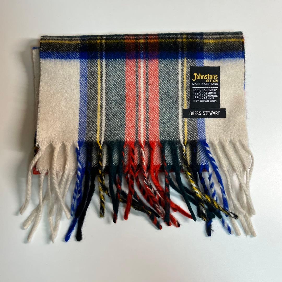 johnstons マフラー 100%カシミヤ 美品