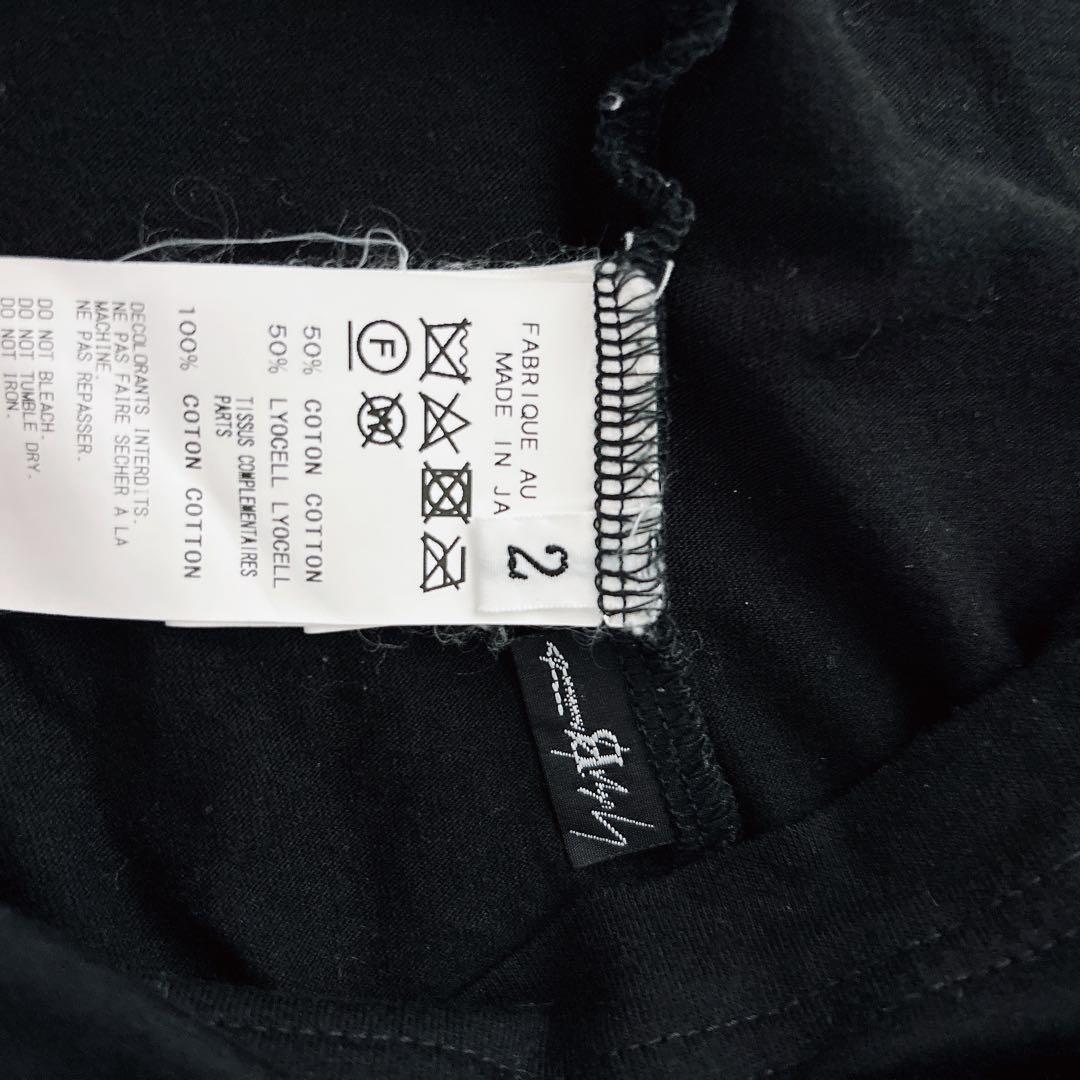 希少 Yohji Yamamoto ストラップデザインTシャツ 日本製 モード