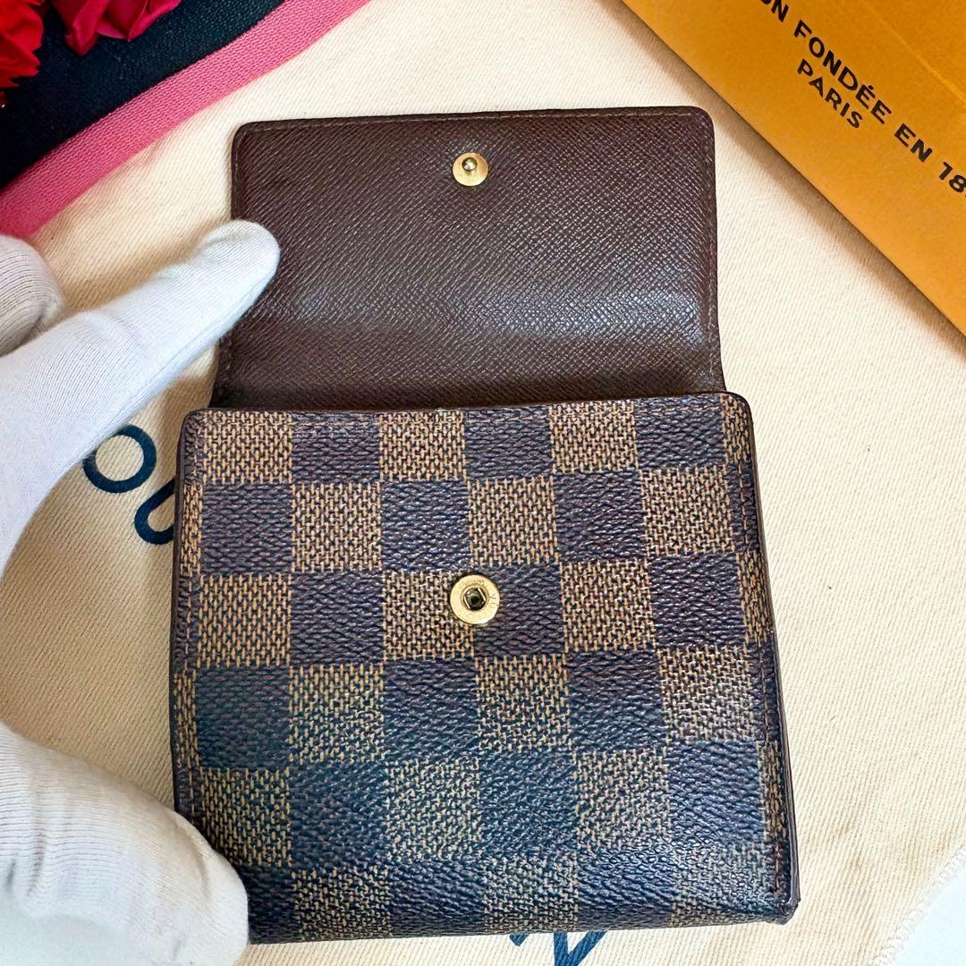 ✨美品✨ヴィトン ポルトモネビエカルトクレディ ダミエ Wホック 折財布