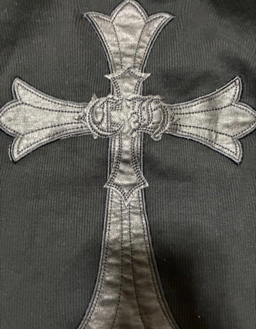 CHROME HEARTS クロムハーツ ハーフジップMサイズ ブラック