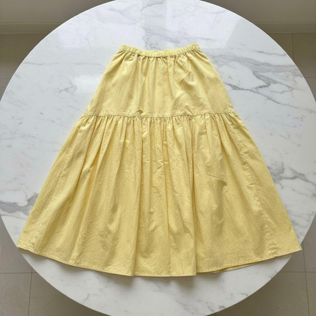 極美❤️MACHATT マチャット　リップストップ　ロングスカートイエローゆったり