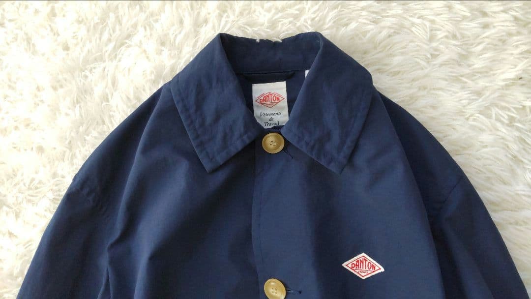 DANTONダントン⿻ナイロンタフタステンカラーコート日本製美品