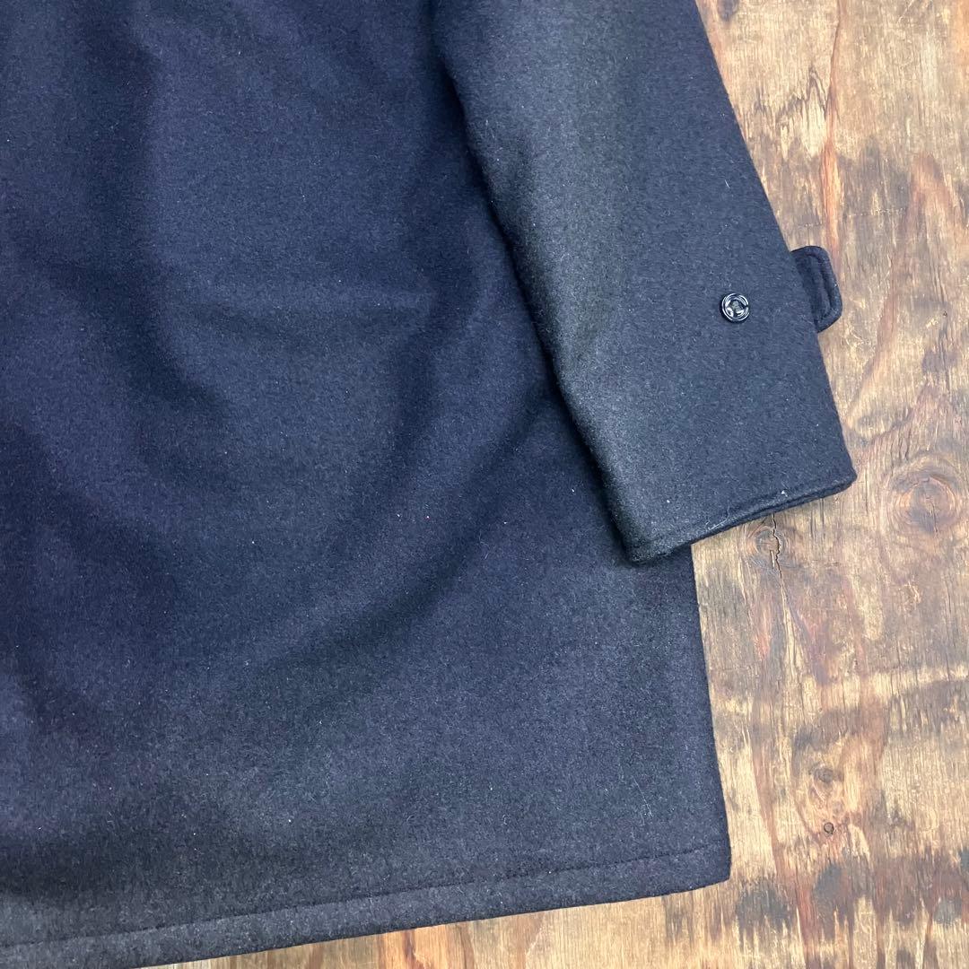 90s 中綿 ダッフル コート トラッド USA製 ネイビー VINTAGE
