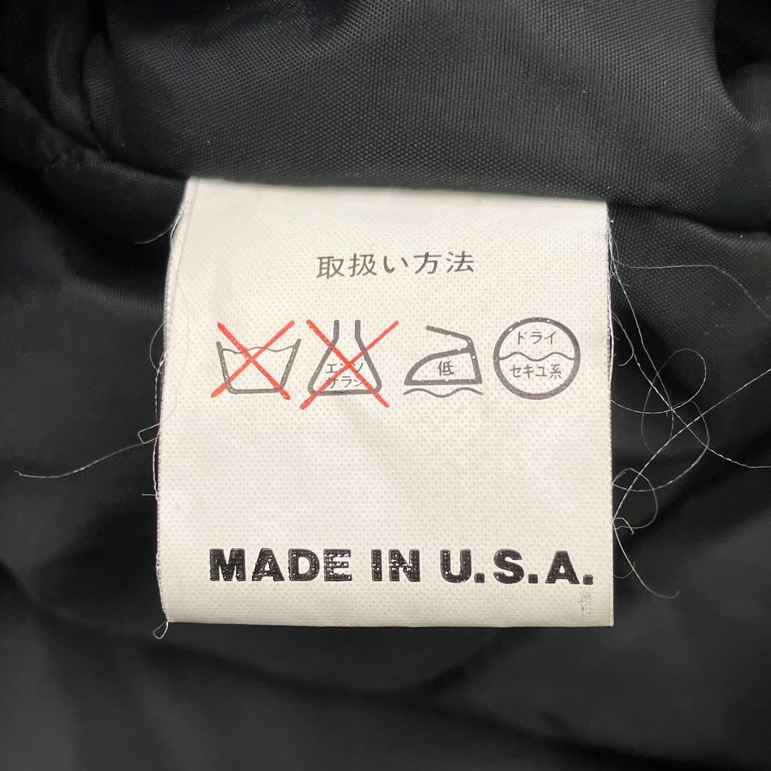 90s 中綿 ダッフル コート トラッド USA製 ネイビー VINTAGE