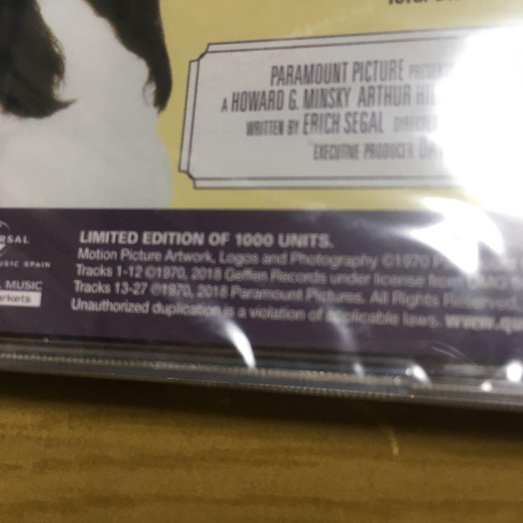 オリジナルサウンドトラックCD 「ある愛の詩」1000枚限定品 フランシス・レイ