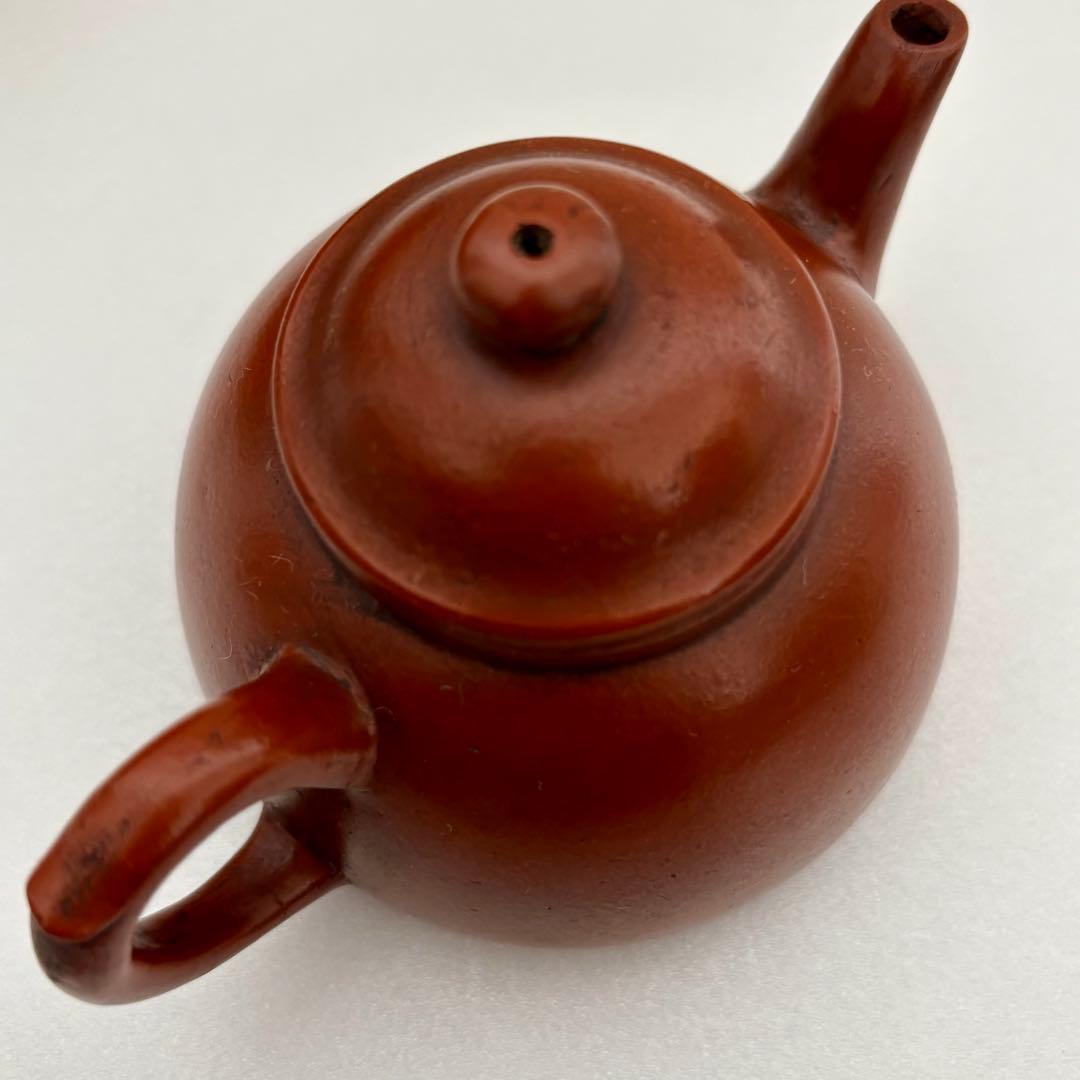 中国　朱泥茶器　急須　孟臣　紫砂壺