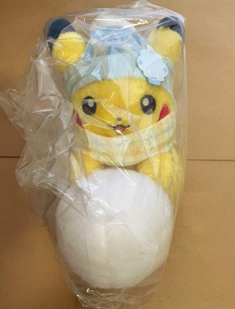【新品未開封品】ポケモン ぬいぐるみ 雪だるま ポケモンセンター限定 ピカチュウ