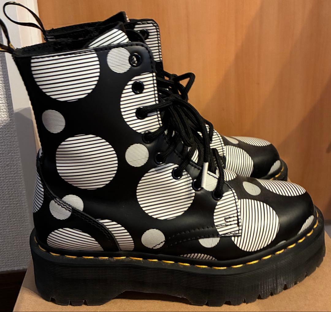 Dr.Martens ドット柄 厚底ブーツ