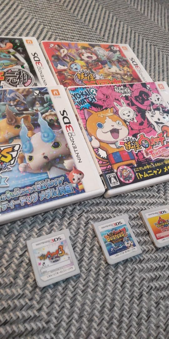中古妖怪ウォッチソフト７点まとめ売り妖怪ウォッチ3スキヤキ赤猫団白犬隊元祖など
