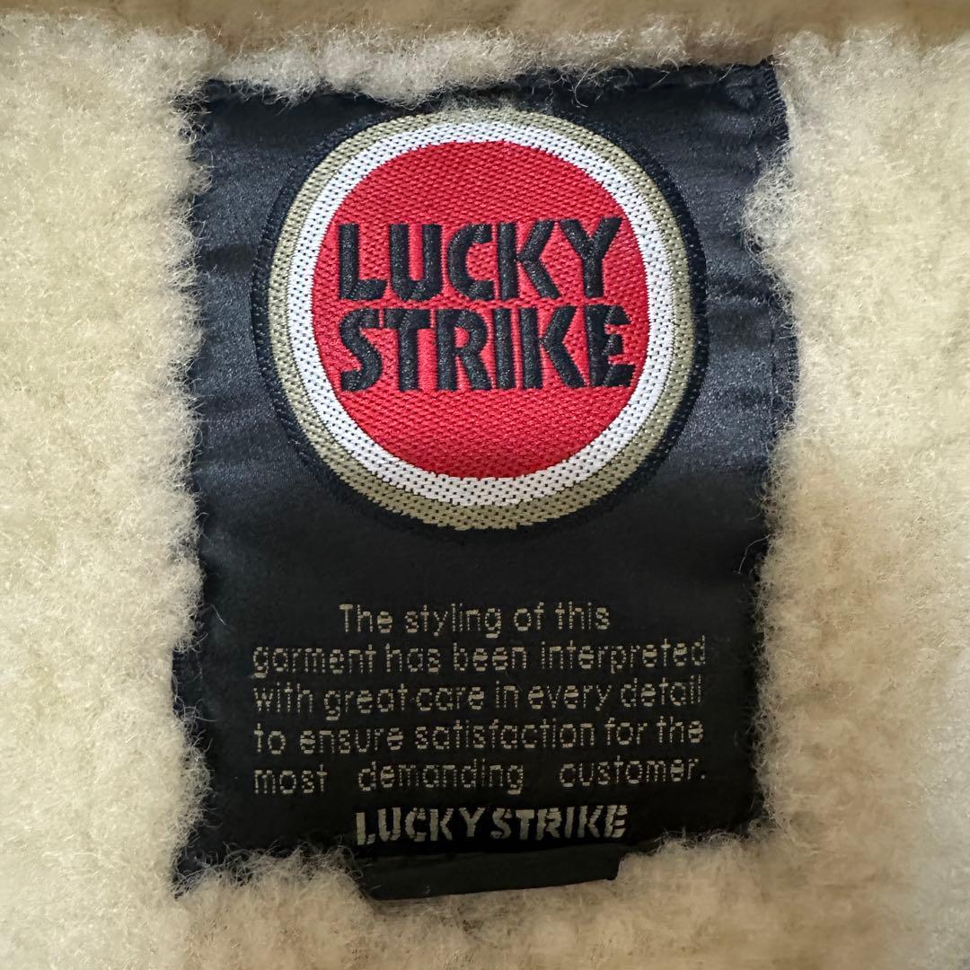 LUCKY STRIKE B-3 ムートンジャケット フライトジャケット 羊革