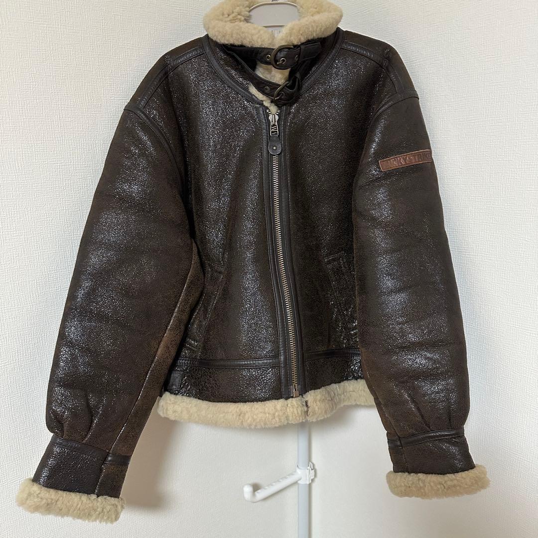 LUCKY STRIKE B-3 ムートンジャケット フライトジャケット 羊革